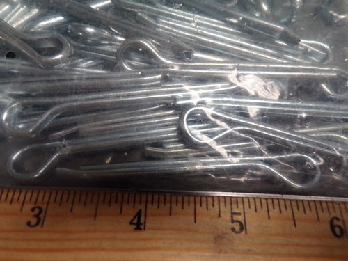 (100) HAMMERLOCK COTTER PIN 1/4-2-1/2, ZINC PLATED (C) - Picture 3 of 5
