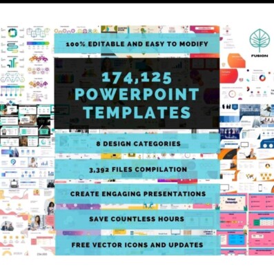 Powerpoint Slides 174,125 Templates with 8 Designer Categories