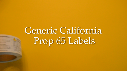 California Proposition 65 Warning Labels 2 x 3 Inch Rectangle 500 Stickers - Video 1 von 1