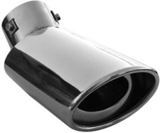 Auspuffblende Endrohr Edelstahl Universal Oval Für Audi TT A3 A4 A5 A6 Q3 Q5 Q7