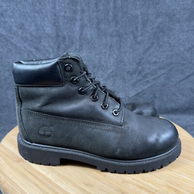 Timberland 6 Inch Premium Waterproof Boot Black Nubuck Youth  display picture 1