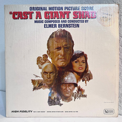 ELMER BERNSTEIN - ''Cast A Giant Shadow'' Soundtrack - 12'' Vinyl Record LP - EX