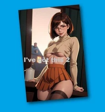 Photo Fridge Magnet Velma Scooby Doo Ilustrated Fantasy Art  2865