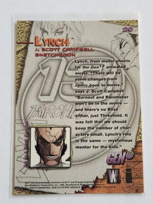 1995 GEN 13 LYNCH #20 by WILDSTORM CHROME TRADING CARD | eBay