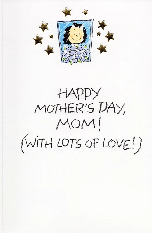 Divertida tarjeta del día de la madre del niño, boletín de calificaciones de American Greetings + sobre Foto 2 de 4