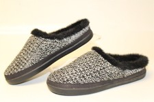 TOMS Black White Sweater Knit Sage Mule Slipper NEW Womens Size 6 Shoes 10016805