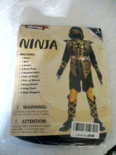 Child's Size Small 5/7 Ninja Halloween Costume Spooktacular Costume NIP Complete