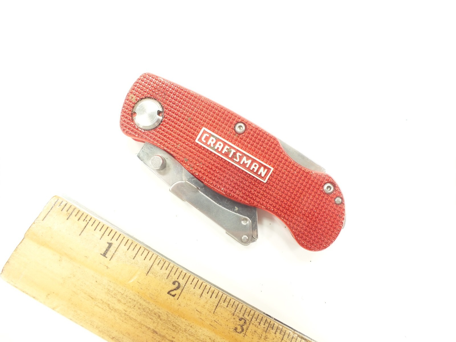 CRAFTSMAN TOOLS FOLDING FIXED BLADE LOCKING POCKET UTILITY KNIFE WITH