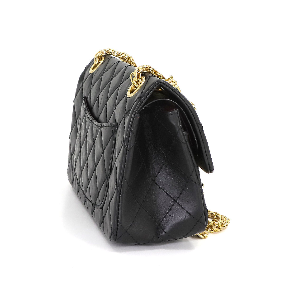 CHANEL 2.55 Matelasse Lucky charms Chain Shoulder Bag CHANEL 2.55 Matelasse Lucky charms Chain Shoulder Bag