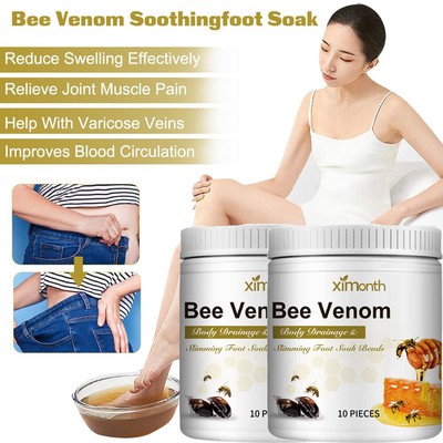Body Detox Herbal Foot Soak Beads Cleansing Shaping Weight Loss Improve Sleep US