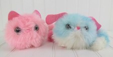 Pomsies Lot Of 2 Lulu Puppy Blossom Cat Electronic Interactive Lights Sound