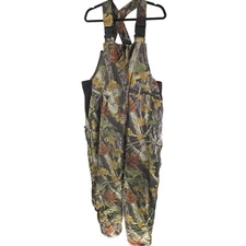 Master Sportsman Rugged Outdoor Gear by Prestige Insulated Camo Bib Overalls L