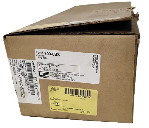United Electric 800-6BS 480 V AC 15 A 0-250 Deg F Temperature Control Switch