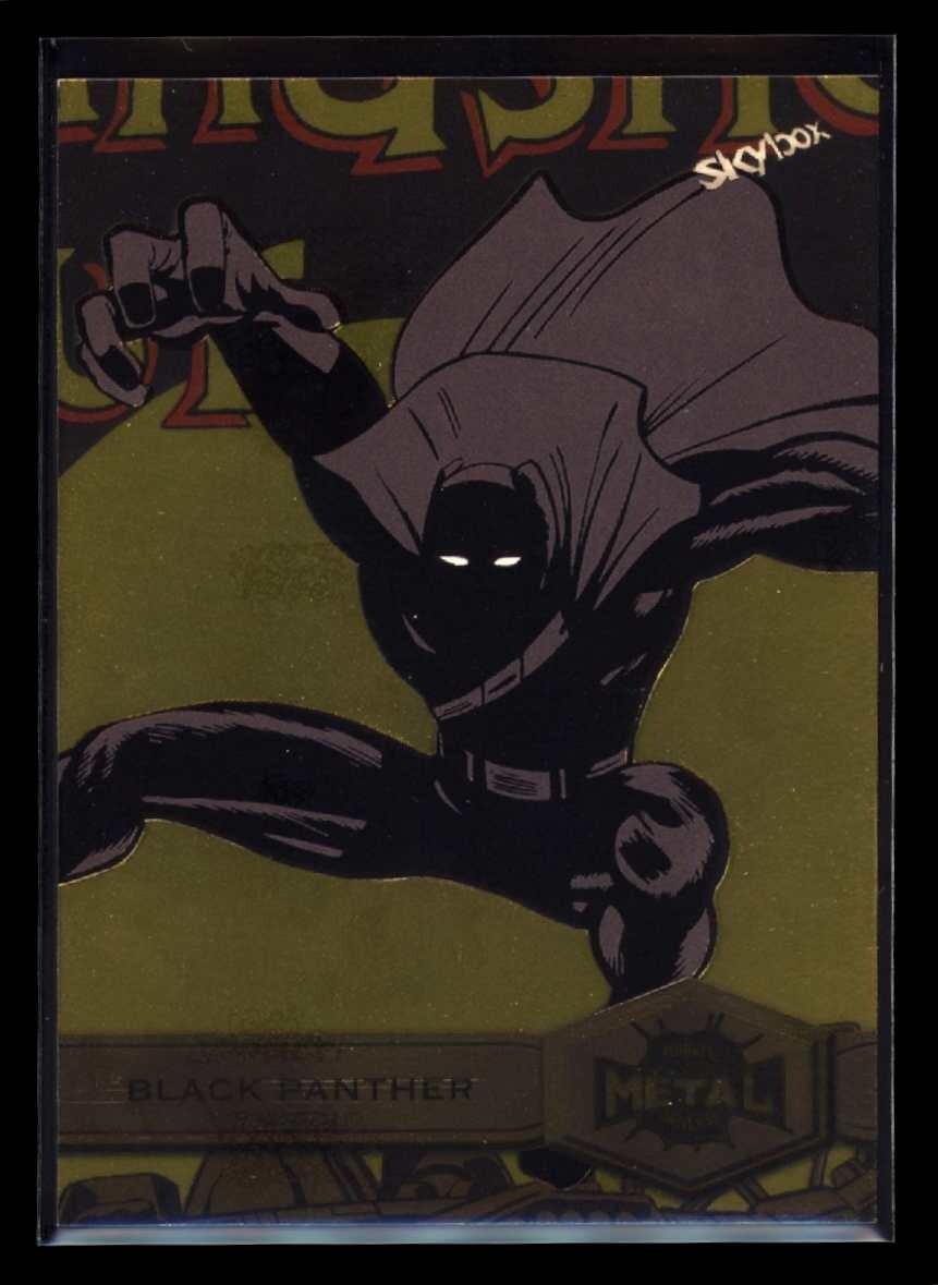 BLACK PANTHER 2022 Marvel Metal Universe Spider-Man High Series Gold FX #111