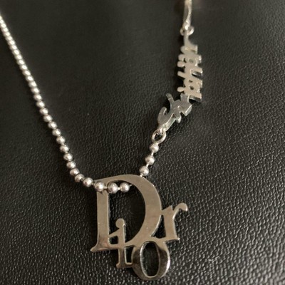 dior monogram necklace