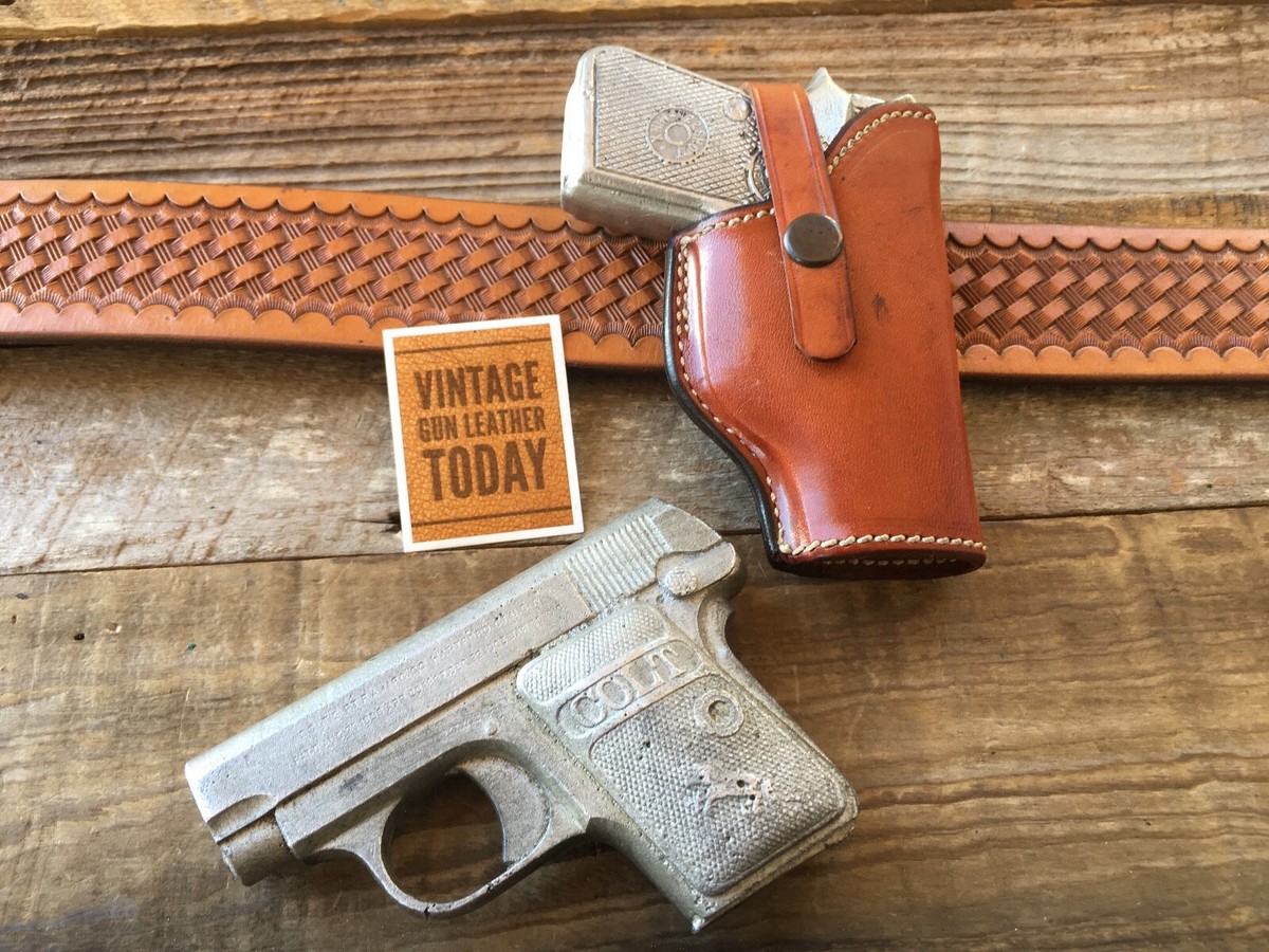 ケース箱付き 1977年 アームストロング USミリタリーランタン u02 Vintage Alfonso's H15 Brown Leather Suede Lined Holster for .22
