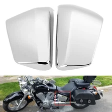 Chrome Battery Side Fairing Covers For Honda Shadow ACE 750 VT750C 2004-2013