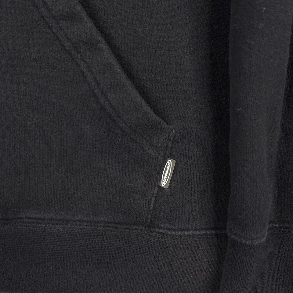 Sideout Sport Hoodie Mens Large Black Heavyweight Embroidered Skater Grunge Y2K Foto 3 de 4