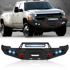 Off-Road Front Bumper W/ Sensor Holes For 2011-2014 Chevy Silverado 2500 3500 HD