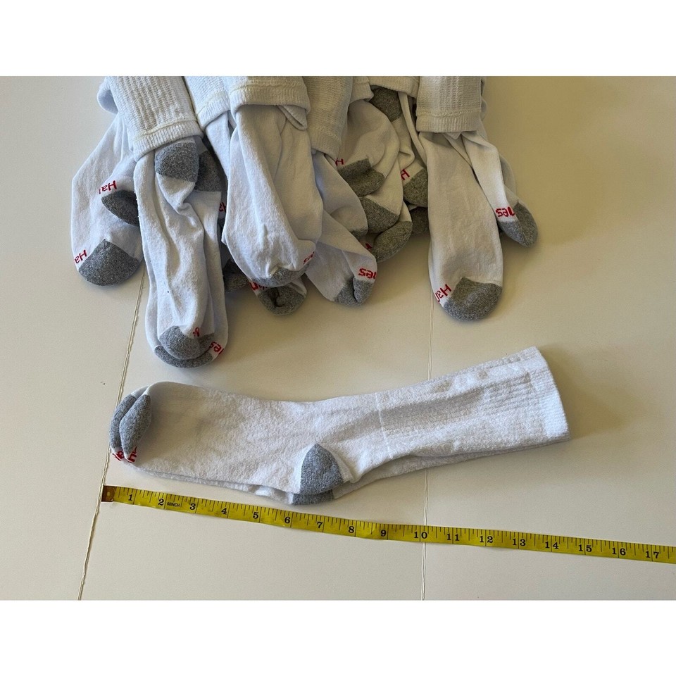 Hanes Men's Lightweight Comfort Super Value Crew Socks 20Pk eBay