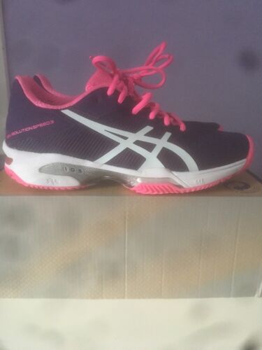 asics gel-solution speed 3 clay women´s tennis shoes size: 37 (E651N-3301) new without -