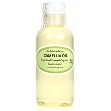 4 Oz Camellia Seed Oil Premium 100% Pure Organic Cold Pressed Carrier Anti Aging