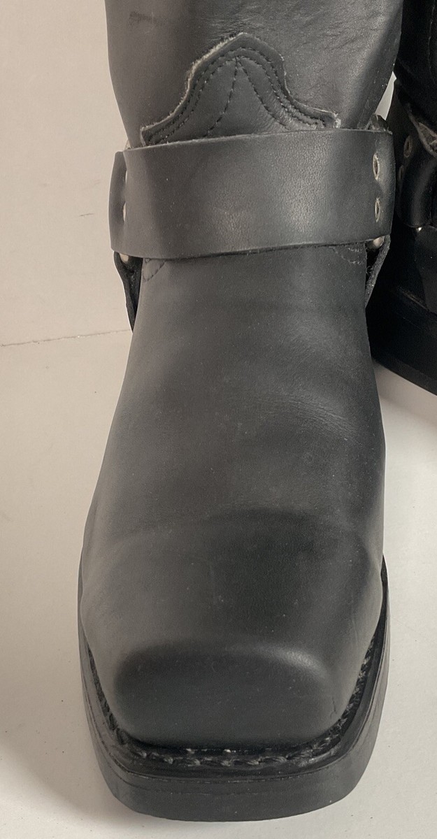 Vintage Durango Black Oiled Harness Boots | USA Made | Men’s 9 EE Vintage Durango Black Oiled Harness Boots 9 EE USA Made Engineer main image 2
