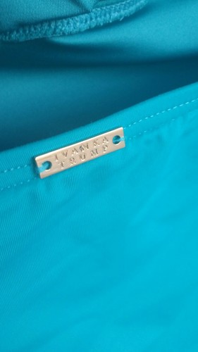 Ivanka Trump Green THUNDERBIRD Swim Bathing Suit Halter Top Small NWT$98 - Picture 6 of 8