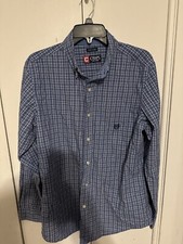 Men's Chaps Easy Care Longsleeve Dress Shirt Size Medium