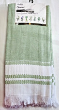 COLORDRIFT KITCHEN TOWELS 3 SUMMIT GREEN 18 X 28 100 COTTON SOFT NIP