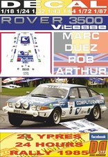 DECAL ROVER 3500 VITESSE MARC DUEZ YPRES 24 R. 1985 DnF (01)