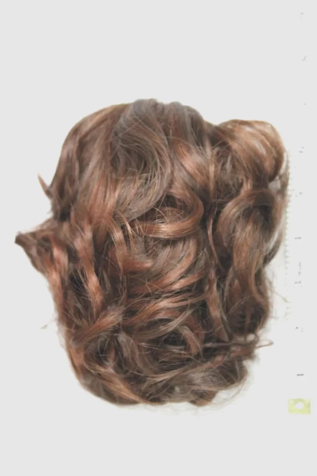 Nuevo Lote de 2 Accesorios para el Cabello Clip de Extensión Pan ondulado Cola de Caballo Trenza Marrón Foto 4 de 4