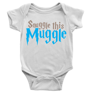 Snuggle This Muggle Babygrow Funny Harry Cute Sweet Potter Gift
