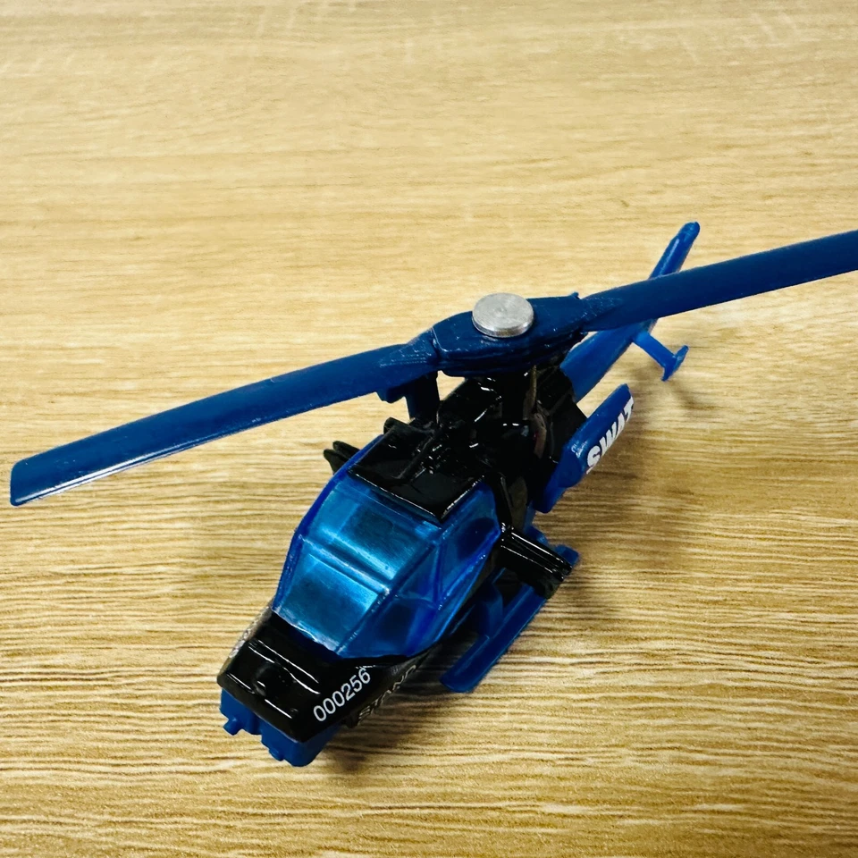 Helicóptero Mission MB153 MB880 1998 Crime Patrol paquete de 5 negro azul SWAT Foto 2 de 4