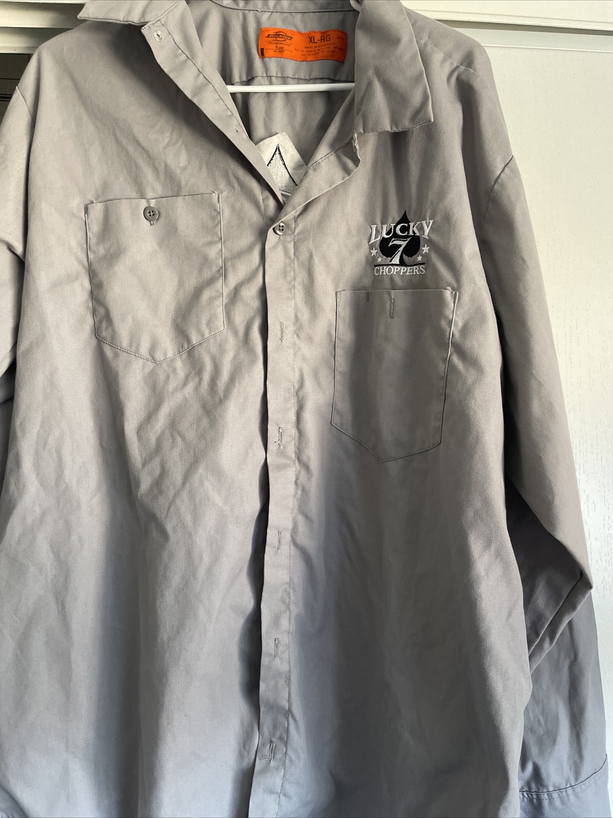 XL long sleeve Dickies Shirt. lucky 7 Choppers.