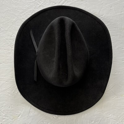 Bailey Brahma Black 6 7/8 Band Men Western Cowboy Hat USA  display picture 1