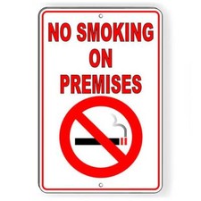 No Smoking On Premises Sign / Decal Area Vaping Warning Sns005 / Magnetic Sign