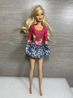 Vintage 1999 Blonde Princess Barbie Mattel Dressed In Pink Mini-Dress