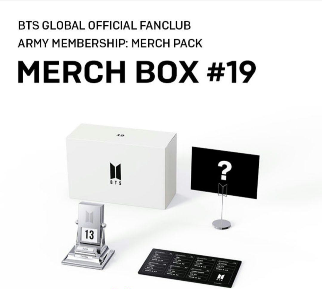 アイドル BTS MERCH BOX #19 BTS MERCH BOX #19 Official Fanclub Army Membership Limited