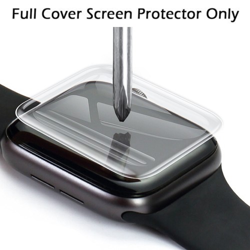 For Apple Watch Series 8/7/6 Full Cover Screen Protector+Silicone Case 41mm 45mm - Picture 3 of 18