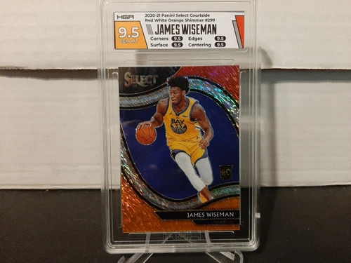 2021-22 PANINI SELECT Courtside JAMES WISEMAN orange shimmer  HGA 9.5 