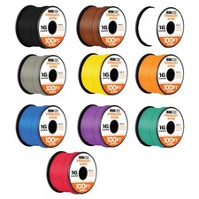 16 Gauge Primary Automotive Wire Assortment - 10 Roll Assortment Pack - 100 Ft o