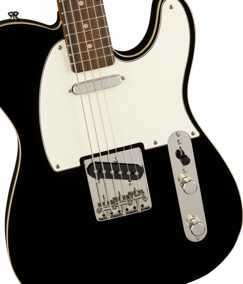 Fender Squier Classic Vibe Barítono Personalizado Tele, Diapasón Laurel, Negro Foto 3 de 4
