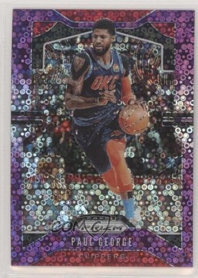 2019-20 Panini Prizm Fast Break Purple Prizm 37/75 Paul George #185 9w4