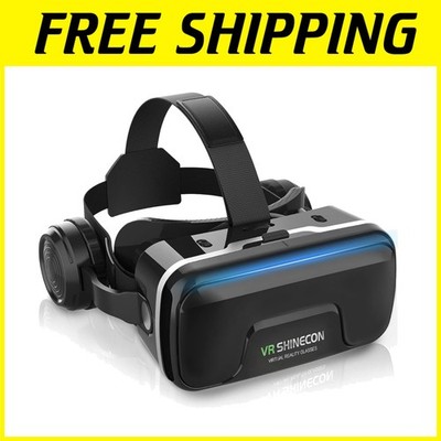 VR Headset with Headphones, 120° Viewing Angle