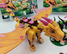 Lego Elves Fire Dragon's Lava Cave 41175 100% Complete Set with Instructions