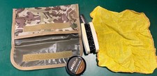 Kombat Uk Boot Care Kit Pouch MTP, Brown Polish Brushes Cloth Cadet Camping