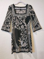WHBM White House Black Market Size Small Women's Shift Dress Square Neck Floral