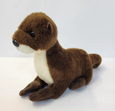 Aurora Otter Plush Stuffed Animal Small Brown 8" Cute Soft River Toy 2022