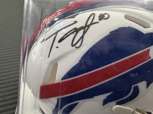 Tyrell Shavers Signed Bills Speed Mini Helmet (TSE) - Picture 2 of 3